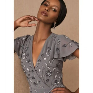 New Anthropologie BHLDN Plymouth Wrap Dress